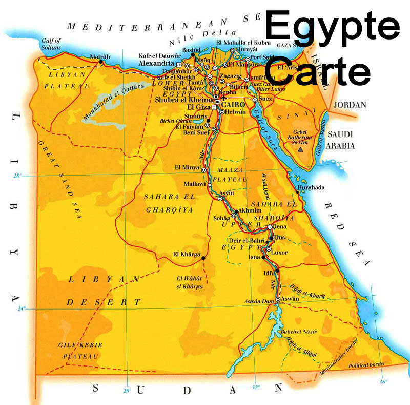 Egypte Carte