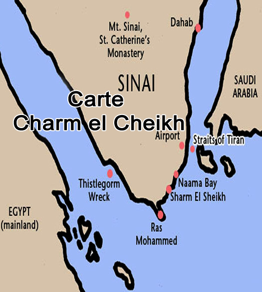 Carte Charm el Cheikh