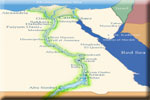 Map Egypt  Egypt map  Map of Egypt